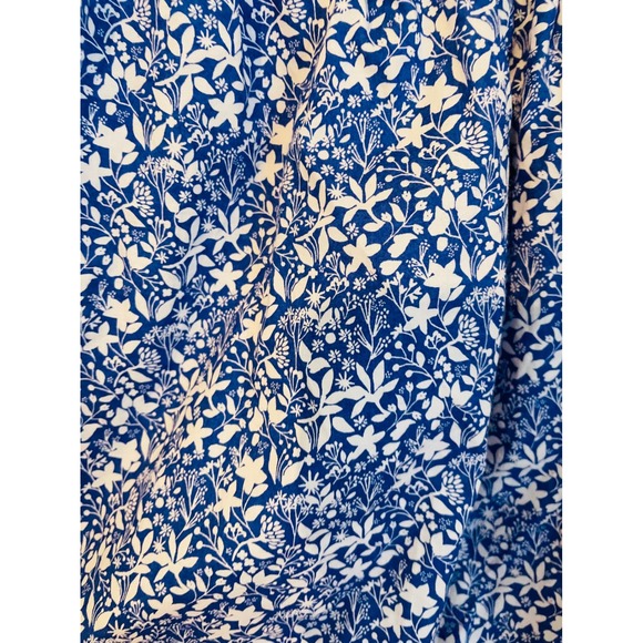 NATION LTD XS Blue White Ditsy Floral Rowena Top Primrose Smocked Skirt Set - Picture 7 of 16